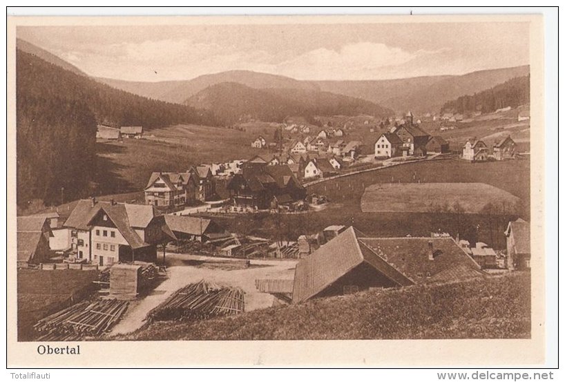 Baiersbronn Obertal Panorama Sägerei Im Vordergrund TOP-Erhaltung Ungelaufen Landkreis Freudenstadt - Baiersbronn