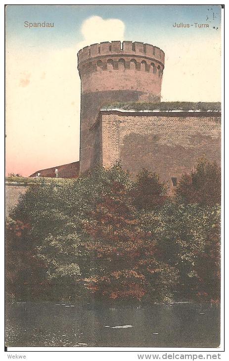 Bln122/ Spandau, Juliusturm (Schatzturm Des Reiches) 1913, Gebraucht - Spandau