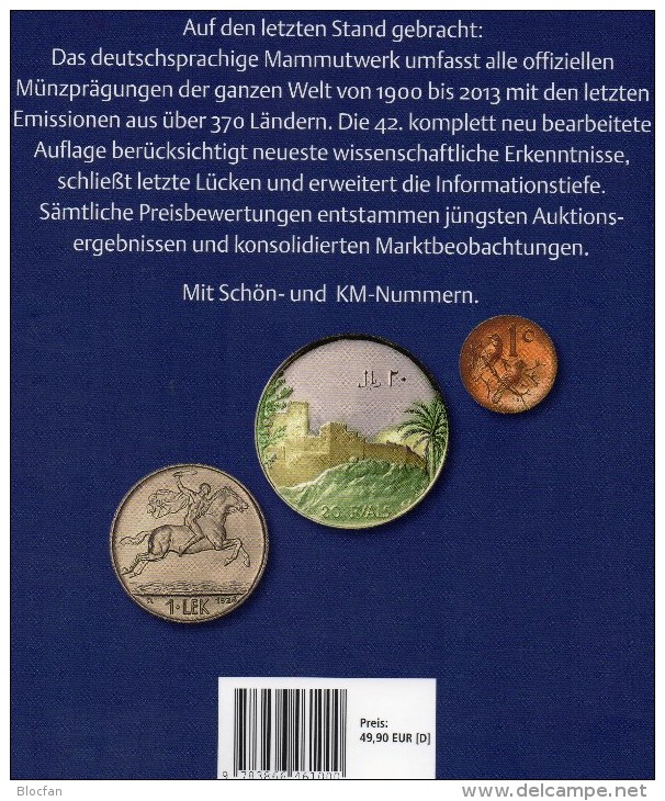 Coins Weltmünzkatalog 2014 New 50€ Münzen 20./21.Jahrhundert A-Z Battenberg Verlag: Europa Amerika Afrika Asien Ozeanien - Livres & Logiciels