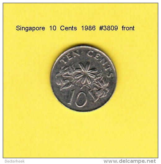 SINGAPORE   10  CENTS  1986  (KM # 51) - Singapur