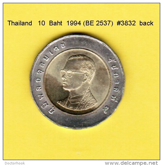 THAILAND   10  BAHT 1994  (BE 2537)  (Y # 227) - Thailand