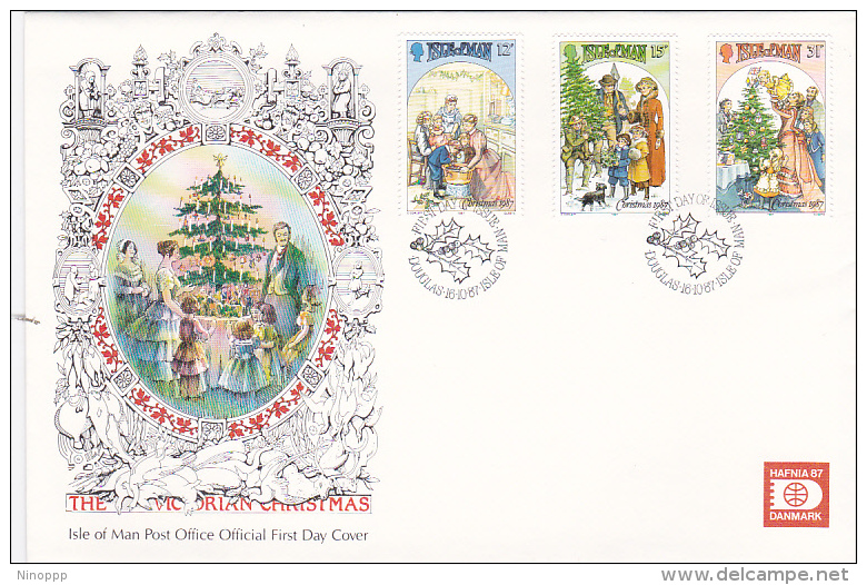 Great Britain Isle Of Man 1987 Christmas FDC - Ohne Zuordnung