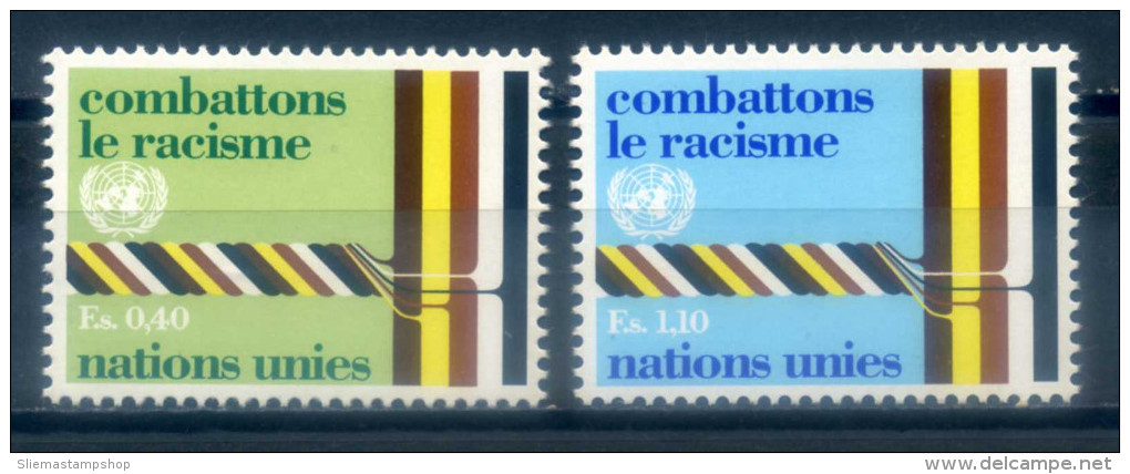 UNITED NATIONS GENEVA - 1977 ANTI RACISM - Unused Stamps