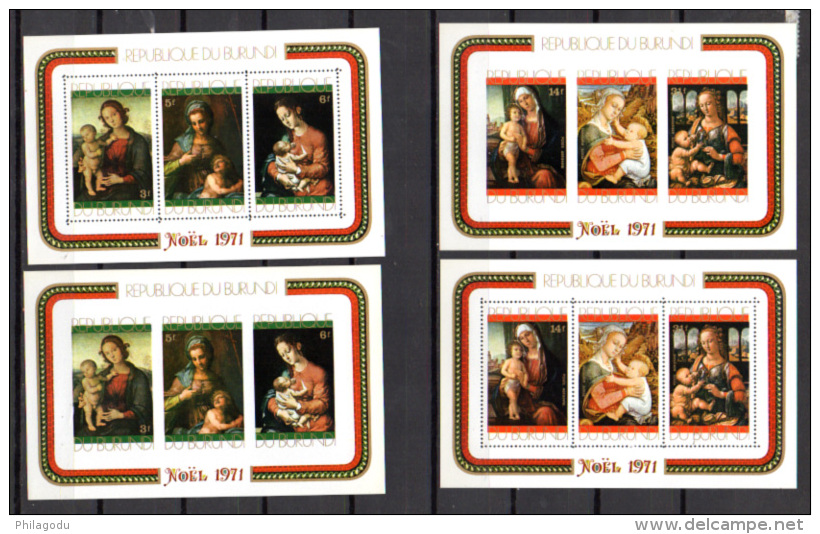 Noël, Madones, PA, D,  ND, Paire ND, Bloc 49-50,  Cote 34,75 €, - Unused Stamps