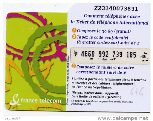 LOT DE PLUS DE 34 TICKETS TELEPHONE - FT