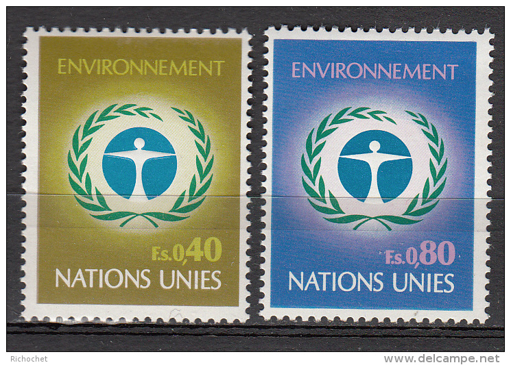 Nations-Unies Genève N° 25 à 26 * - Unused Stamps