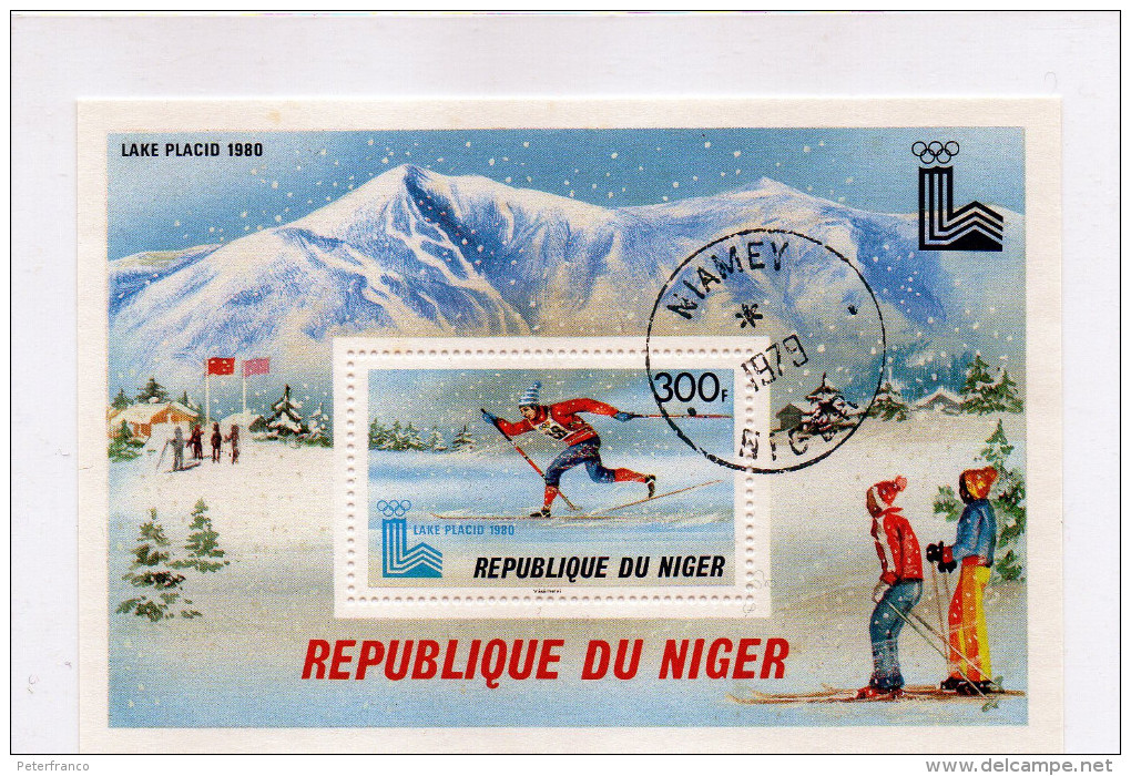 B - 1980 Niger - Olimpiadi Invernali - Lake Placid - Biathlon - Winter 1932: Lake Placid