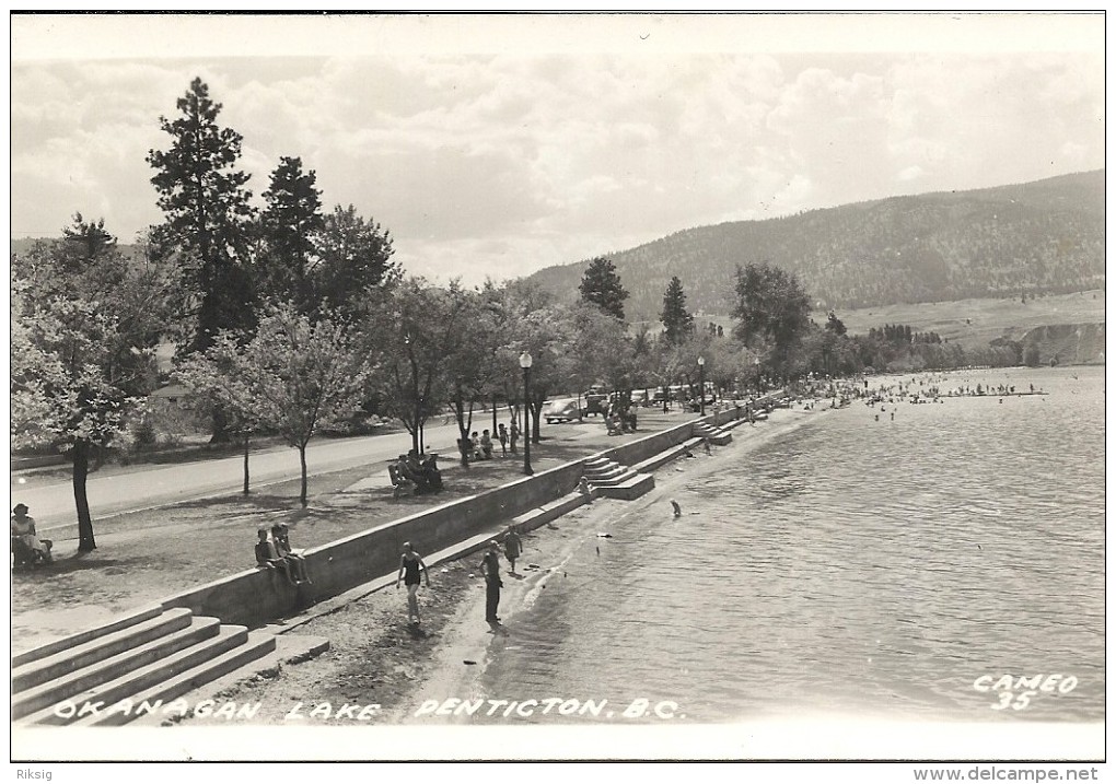 Okanagan Lake - Penticton.  B. C. Canada  -   Card Used In Denmark S-204 - Penticton