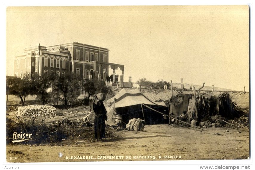 EGYPTE ALEXANDRIE CAMPEMENT DE BEDOUINS A RAMLEH - Alexandrië