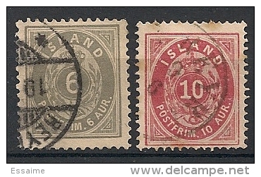 Islande Island. 1876. N° 7 Et 8 . Oblit. - Used Stamps