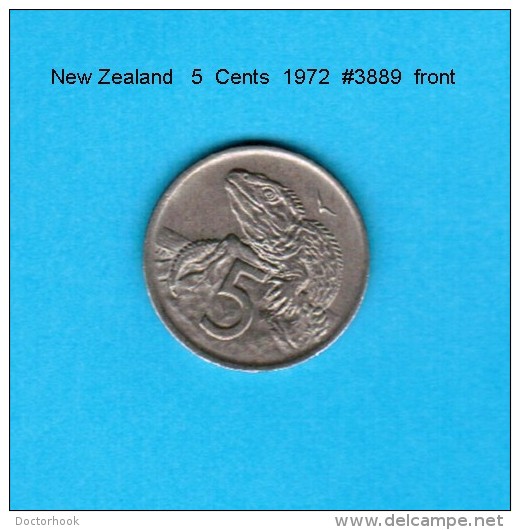 NEW ZEALAND    5  CENTS  1972   (KM # 34) - New Zealand