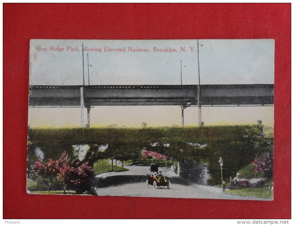 New York > New York City > Brooklyn  Bay Ridge  Elevated Railway 1914 Cancel  Ref 1164 - Brooklyn