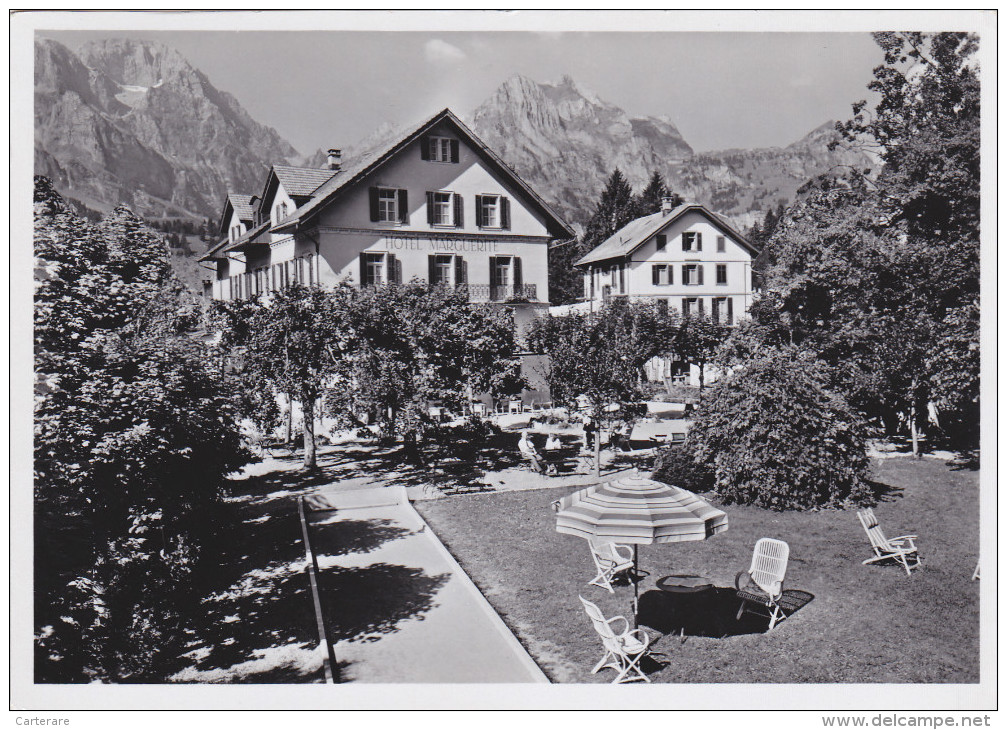 SUISSE,SWISS,HELVETIA,SWI TZERLAND,SVIZZERA,SCHWEIZ ,OBWALD,ENGELBERG,HOTEL MARGUERITE,terrasse,jardi N - Engelberg