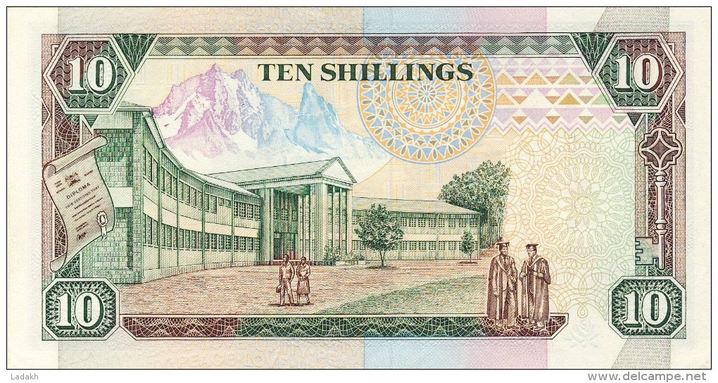 BILLET # KENYA # 10 SHILINGI KUMI # 1991 # PICK 24  # DANIEL TOROITICH  ARAP  MOI # NEUF # - Kenya