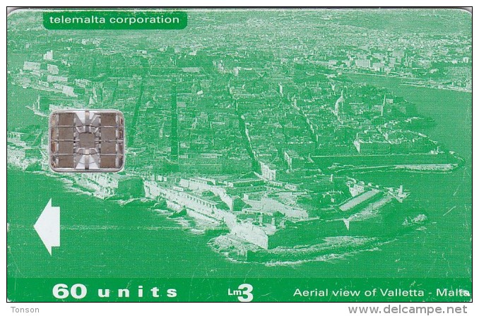 Malta, 040, Aerial View Of Valletta, 2 Scans. - Malta