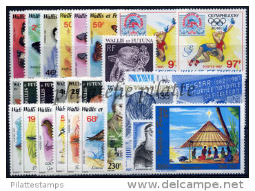 -Wallis & Futuna Année Complète 1987 - Annate Complete
