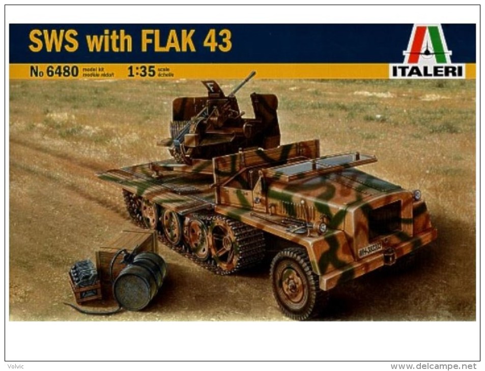 - ITALERI - Maquette SWS With Flak 43 - 1/35°- Réf 6480 - Military Vehicles