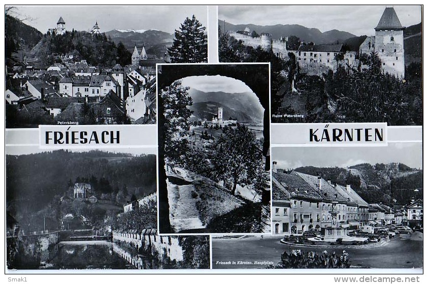 AK KÄRNTEN FRIESACH OLD POSTCARD 1962 - Friesach