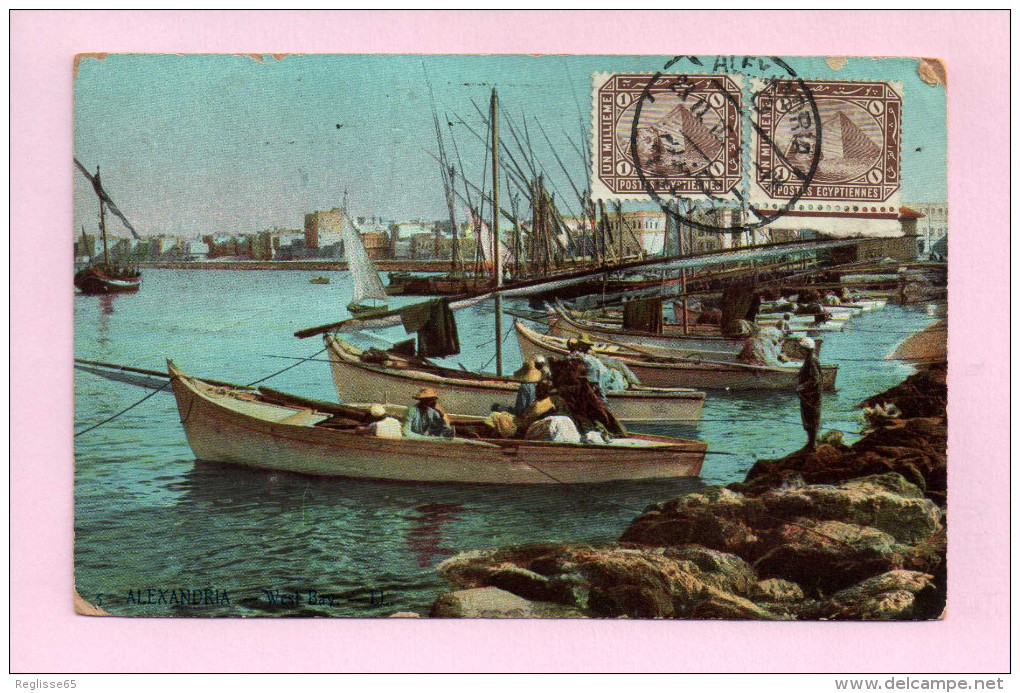 CPA - CARTE COLORISEE - BELLE ANIMATION - ALEXANDRIE - LA BAIE OUEST - BC. - 1 - 051 - Alexandrie