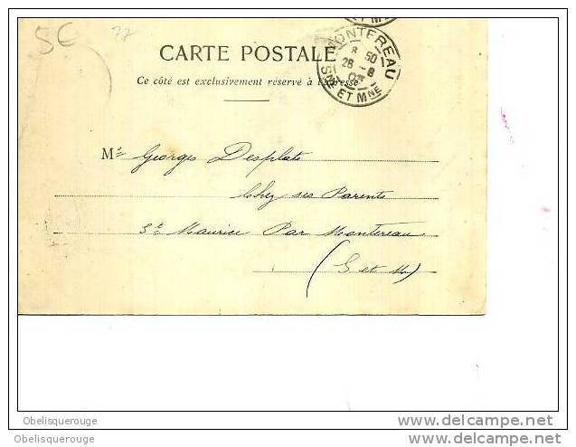 91 MILLY LA FORET ROCHE FEUILLETEE CL AUDIN VE HAMELIN 1903 - Milly La Foret