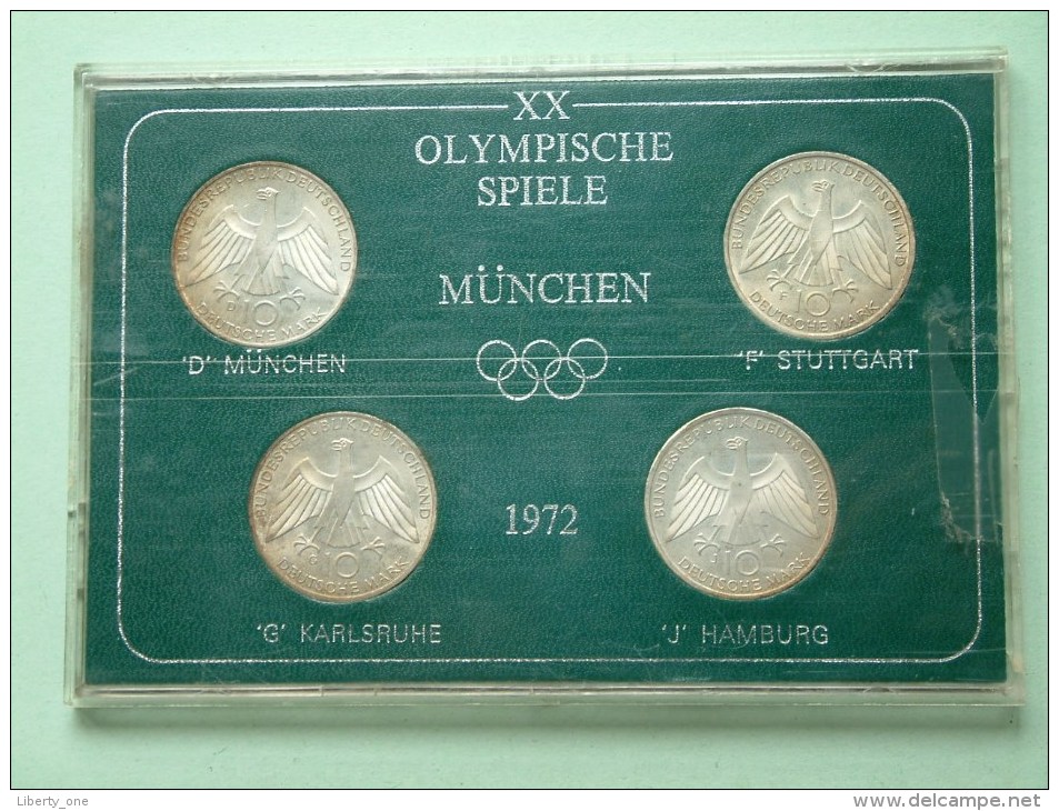 XX OLYMPISCHE SPIELE MÜNCHEN 1972 ( D - F - G - J / Box Not Done ) KM 131 - For Grade, See Photo !! - Münz- Und Jahressets