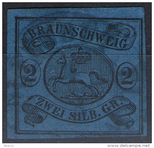 Wolfenbüttel 4/8 Auf 2 Silbergroschen Blau - Braunschweig Nr. 7a - Pracht - Tiefst Geprüft - Brunswick