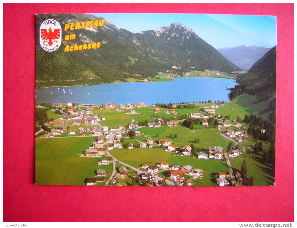 CPM   AUTRICHE  PERTISAU  AM ACHENSEE  SOMMER UND WINTERERHOLUNGSORT     VOYAGEE TIMBRE - Pertisau