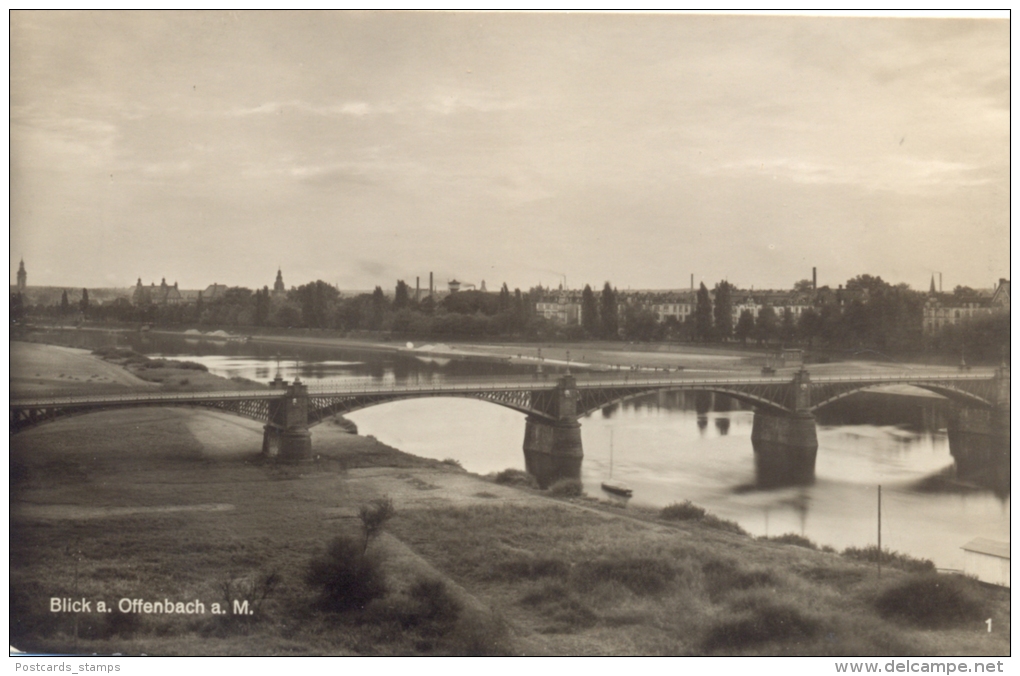 Offenbach Am Main, Mainbrücke, Um 1930/40 - Offenbach