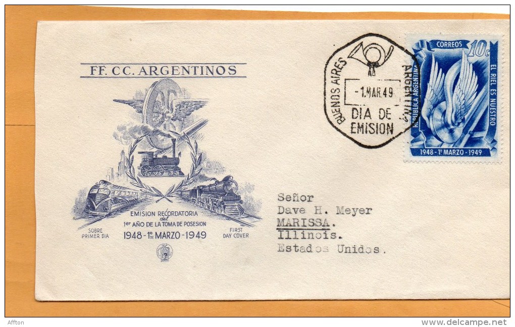 Argentina 1949 FDC - FDC