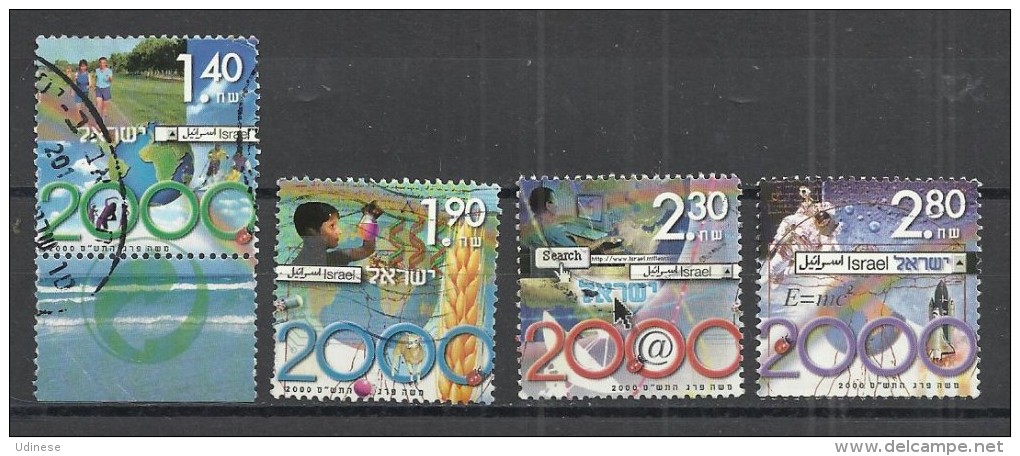 ISRAEL 2000 - THE YEAR 2000 - CPL. SET, 1 WITH TAB - OBLITERE USED GESTEMPELT USADO - Gebruikt (met Tabs)