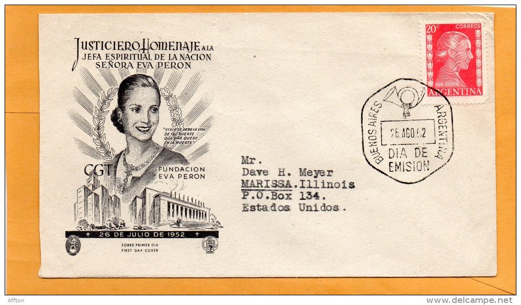 Argentina 1952 FDC - FDC