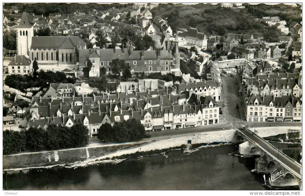 GIEN VUE AERIENNE SUR LE QUAI LENOIR - Gien