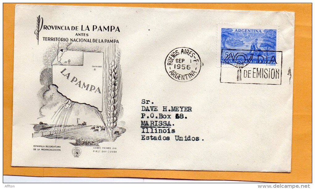 Argentina 1956 FDC - FDC