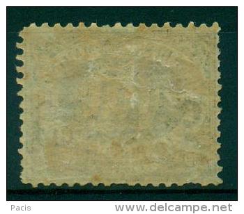 SAN MARINO 1892 STEMMA CENT. 5 C SU 10 AZZURRO  SOPRASTAMPA CAPOVOLTA   MOLTO RARO - Errors, Freaks & Oddities (EFO)