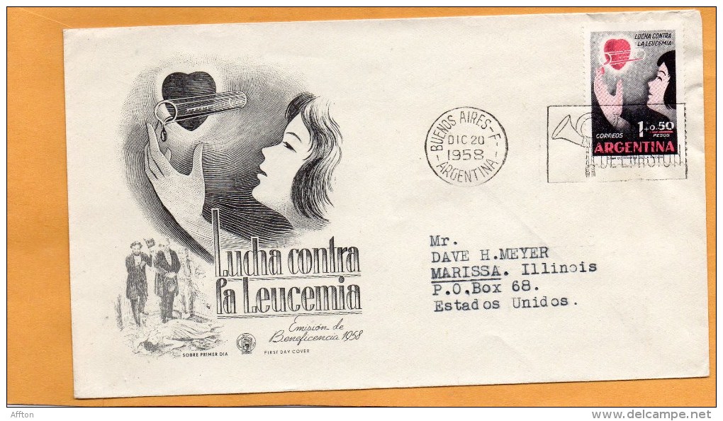 Argentina 1958 FDC - FDC