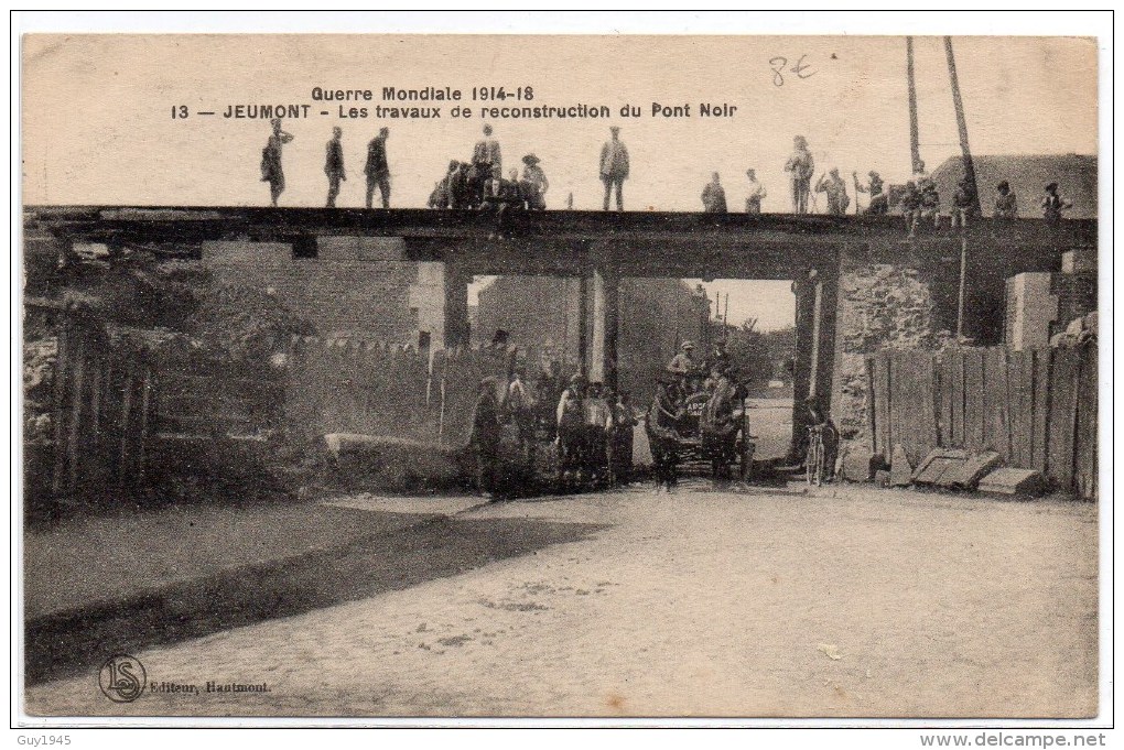 JEUMONT : Les Travaux De Reconstruction Du Pont Noir  ( Plan Animé ) - Jeumont