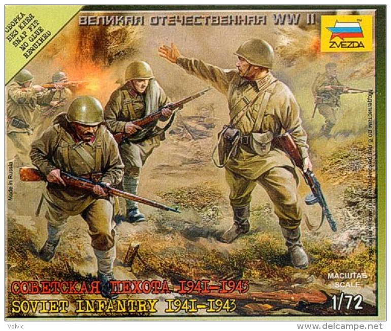 - ZVEZDA - Maquette De Infanterie Soviétique - 1/72°- Réf 6103 - Figuren