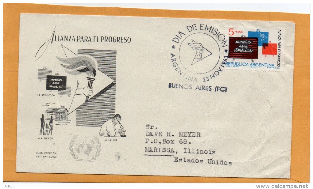 Argentina 1963 FDC - FDC