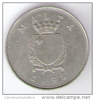 MALTA 25 CENTS 1998 - Malta