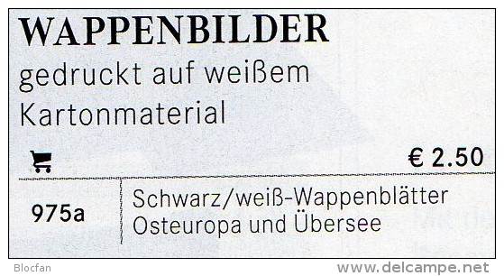 73 Wappen-Bilder Der Welt 4€ Zur Kennzeichnung Von Karten Büchern Alben+Sammlungen Ohne Farbe LINDNER #975 Waps Of World - Andere Accessoires