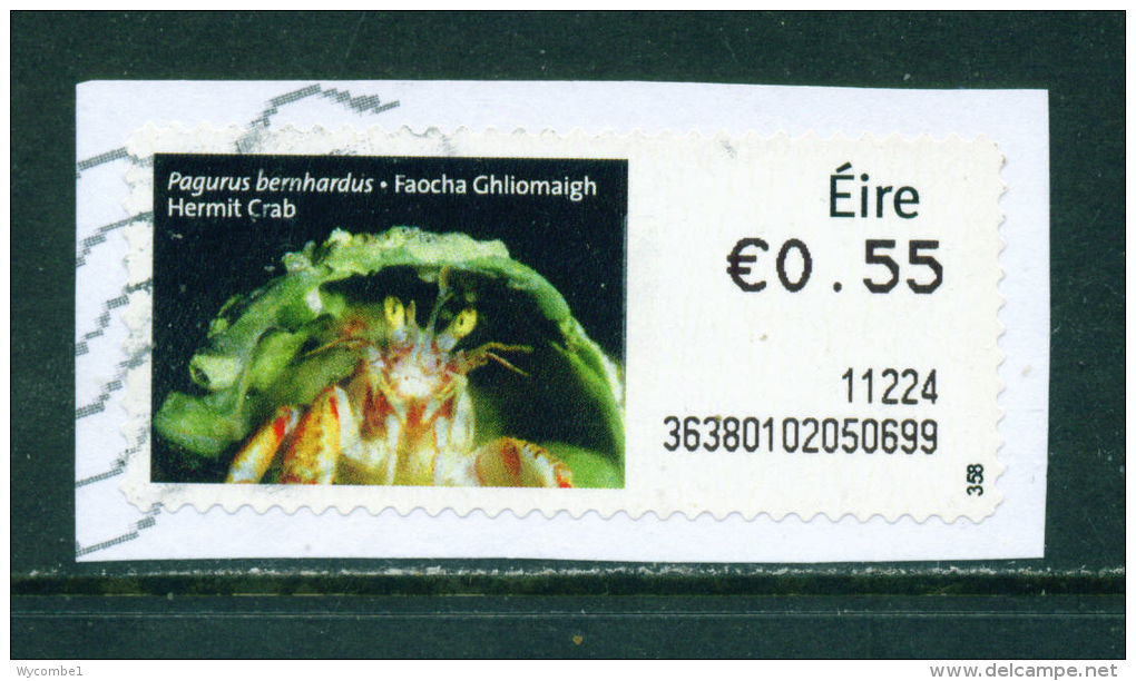 IRELAND - 2010  Post And Go/ATM Label  Hermit Crab  Used On Piece As Scan - Vignettes D'affranchissement (Frama)