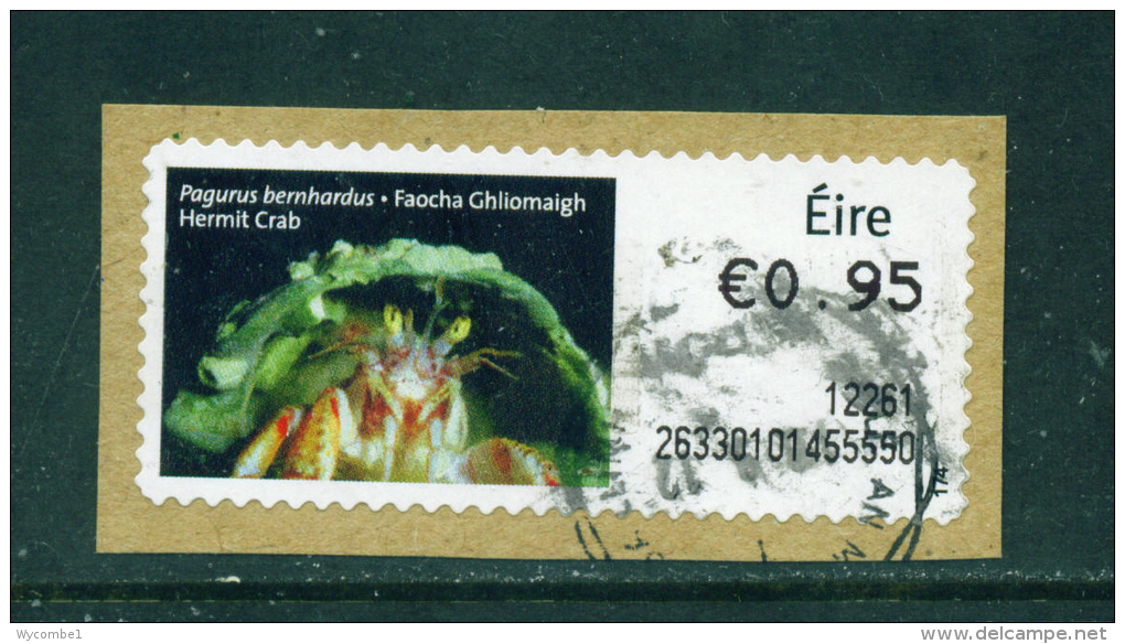 IRELAND - 2010  Post And Go/ATM Label  Hermit Crab  Used On Piece As Scan - Vignettes D'affranchissement (Frama)