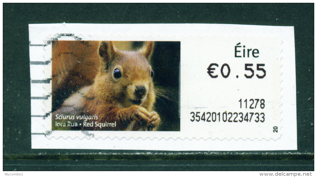 IRELAND - 2010  Post And Go/ATM Label  Red Squirrel  Used On Piece As Scan - Vignettes D'affranchissement (Frama)