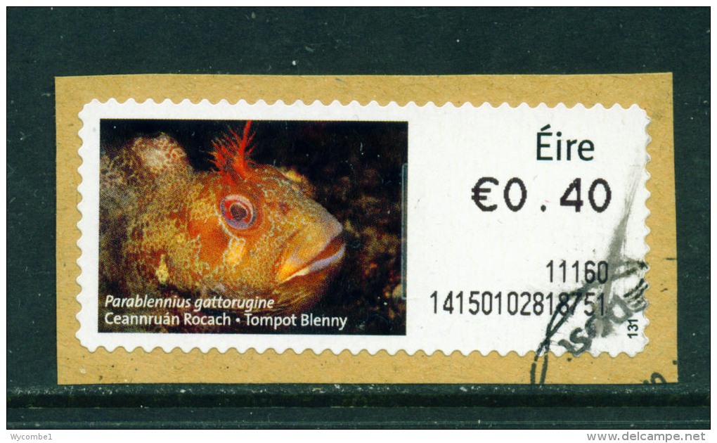 IRELAND - 2010  Post And Go/ATM Label  Tompot Blenny  Used On Piece As Scan - Vignettes D'affranchissement (Frama)