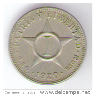 CUBA 1 CENTAVO 1920 - Kuba