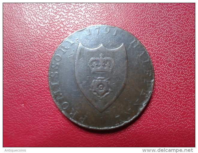 ST BEVOIS TRADE TOKEN 1791 - Royal/Of Nobility