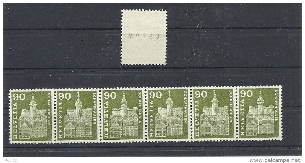 369LRM Im 5er Steifen Und Einzeln Mit 3 Mal Kontrollnummer - Coil Stamps