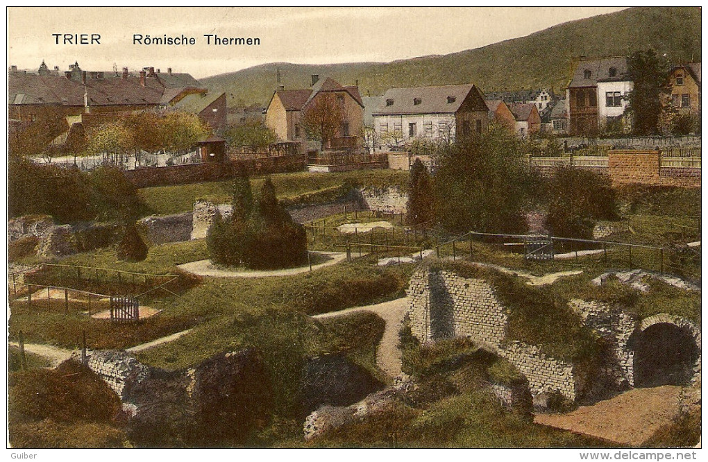 Trier Romische Thermen 1912 Coln-sulz Couleur - Trier