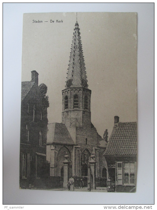 AK / Bildpostkarte  1915 K.D. Feldpostexp. Belgien Staden - De Kerk S.B. Res. Inf. RGT. No. 238 III BATL. - Staden