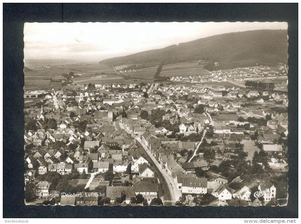 Springe ( Deister ) - Luftbild ( Freigeg. D. Reg. -Präs. Münster Cr. 740/62) - Springe